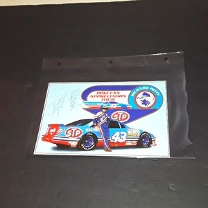 RARE 1992 RICHARD PETTY #43 FAN TOUR CARD W/ SHEET